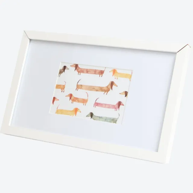 Anchor design Houten Fotolijst Met Echt Glas | Fotomaat 10 x 15 cm | Formaat lijst 20 x 33 cm | Wit