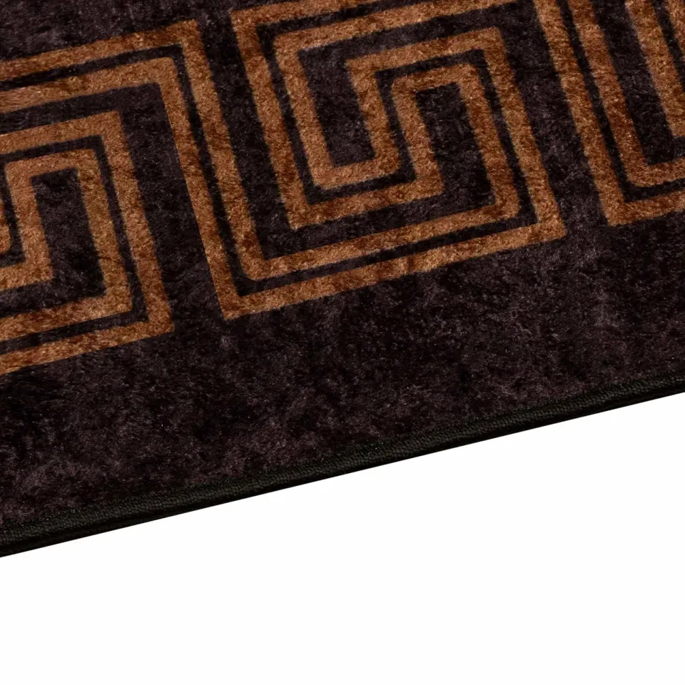 vidaXL Vloerkleedloper MARSA Zwart 50 x 250 cm Polyester en PVC, foto 3