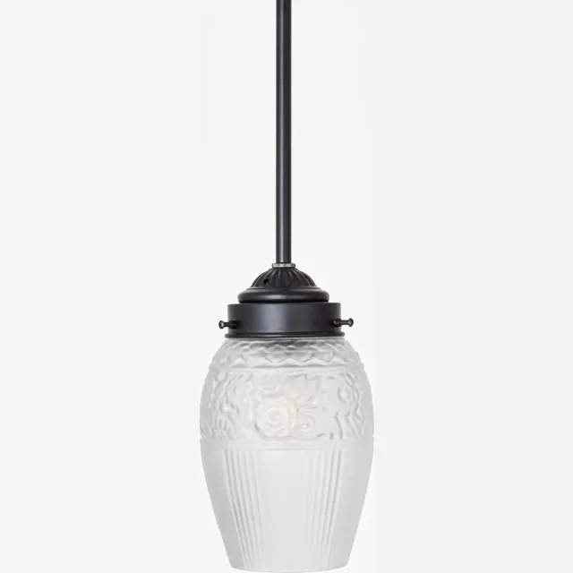 Coloured by Art Hanglamp Flower Yard Geëtst Moonlight - Art Deco Trade Zwart