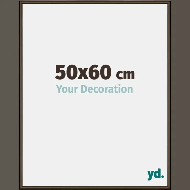 yd. Your Decoration - Fotolijst 50x60 cm - Aluminium - Walnoot Structuur - New York