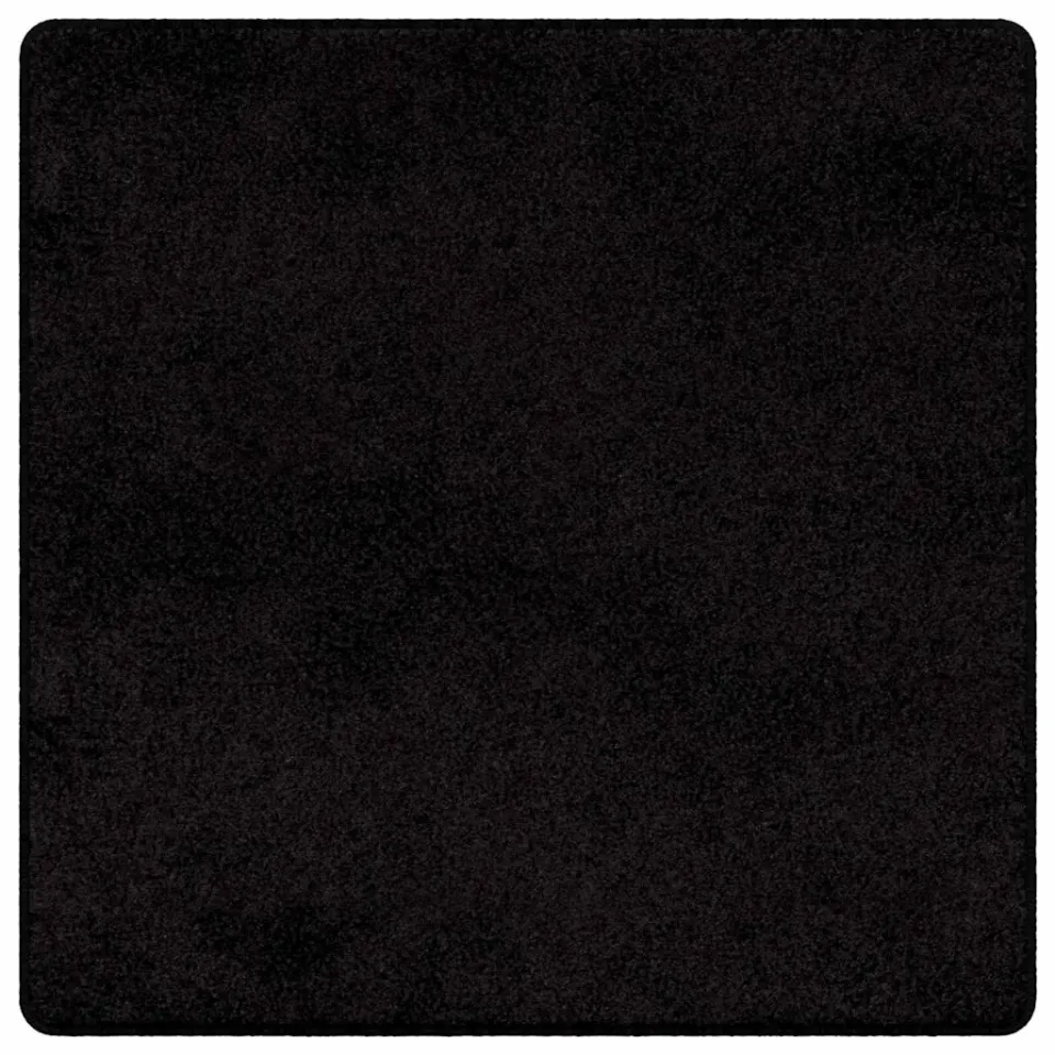 vidaXL Tapijt Loper Zwart 100 x 100 cm 100% Polypropylene Tuft