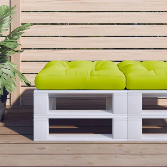 vidaXL Palletkussen 60x60x12 cm stof heldergroen groen