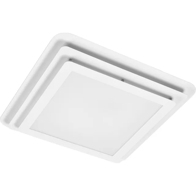 Osram ORBIS SPIRAL LAYER CL LED plafondlamp 45X45cm, wit, 26W, 3000lm, lichtkleur warmwit, effectieve indirecte en directe lichtverdeling, long life, vierkant, gelaagd design, IP20, 3000K.