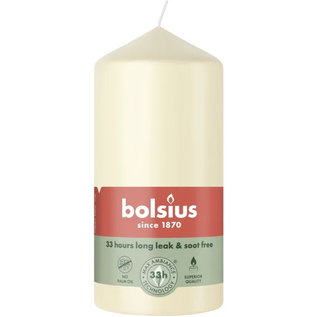 Bolsius Stompkaars - 120/58 mm - Soft Pearl crème