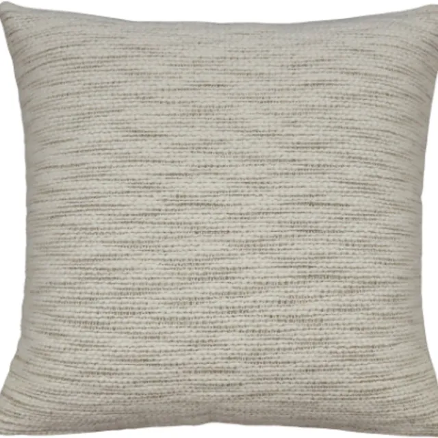 Urbane Hide Kussenhoes | Kussenhoesjes | Sierkussen | Handgeweven | 50x50 cm | Katoen | Beige | Zonder binnenkussen Beige en naturel