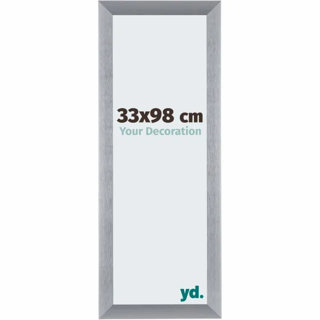 yd. Your Decoration - Fotolijst 33x98 cm - Aluminium - Zilver Geborsteld - Tucson