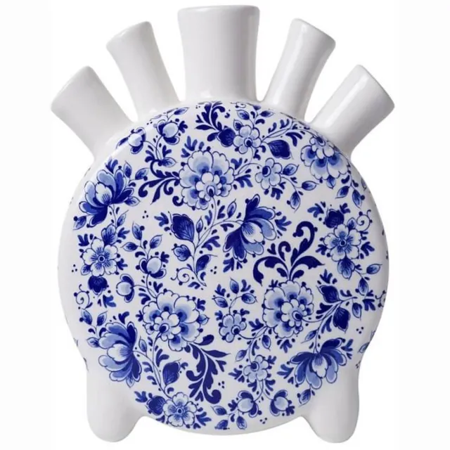 Heinen Delfts Blauw Tulpenvaas Delfts blauw - Rond - Keramiek - 20 cm