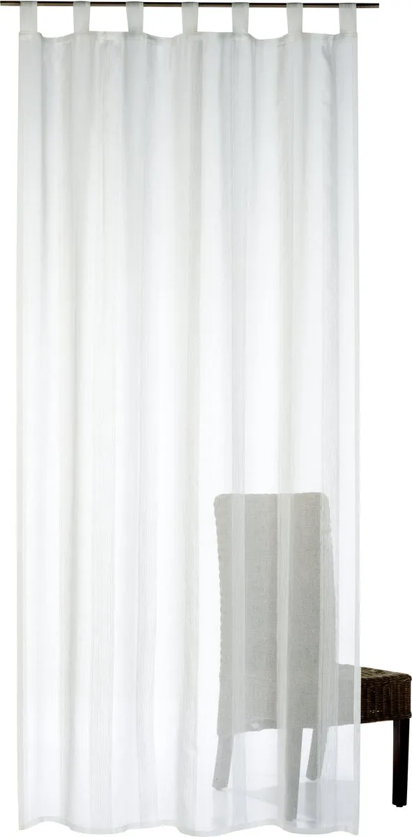 Elbersdrucke Gordijn met lussen Lana 255x140 cm wit-crème WeißCreme