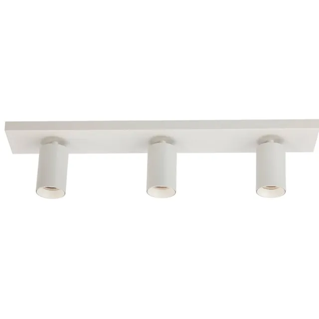 DMQ Plafondspot Elmont 3 Wit- Brede montageplaat