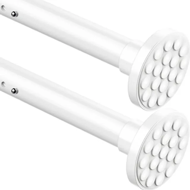 San Marque Telescopische gordijnroede set - 160-220 cm - Wit