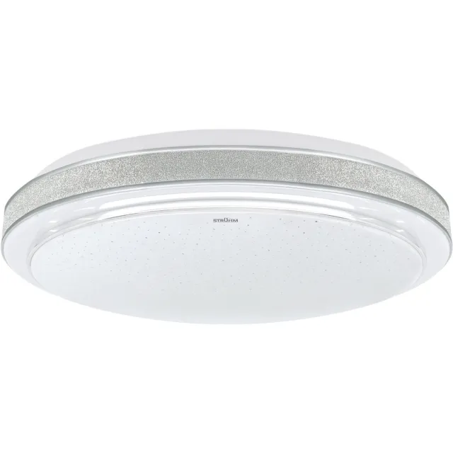 STRÜHM AGATA - LED Plafondlamp - 24W - 2900Lumen - Aanpasbare Kleur CCT - 3000k 4000k 6500k - Opbouw - Rond - Wit - 380 mm