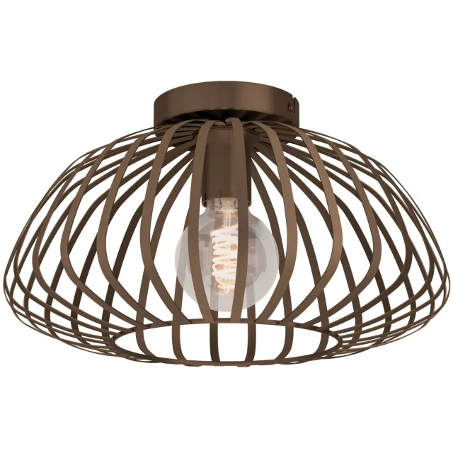 EGLO Espinal Plafondlamp - E27 - Ø 38.5 cm - Brons - Staal Brons;