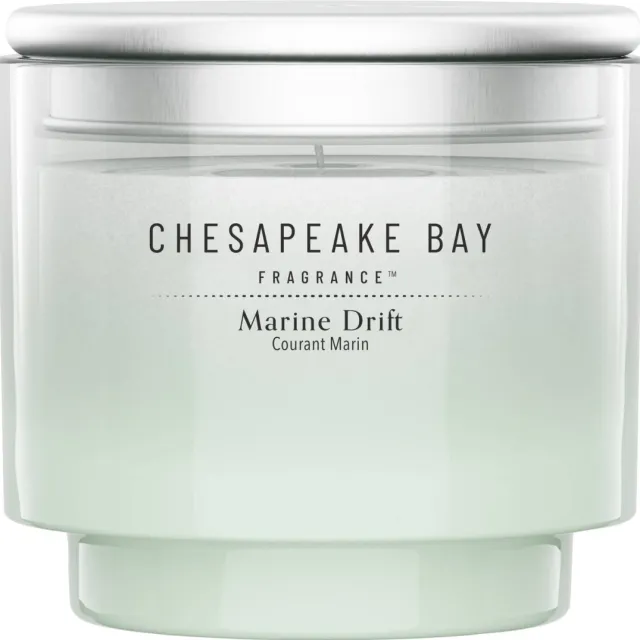 Chesapeake Bay Fragrance geurkaars - Marine Drift Small groen