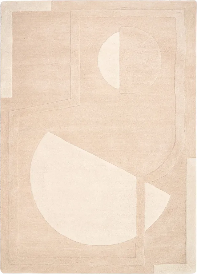 Beliani GAYA - Vloerkleed - Beige - 160 x 230 cm - Wol