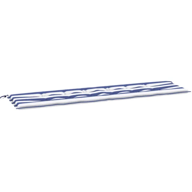 vidaXL Bankkussen Oxford Stof Blauwe Streep 180 x 50 x 3 cm