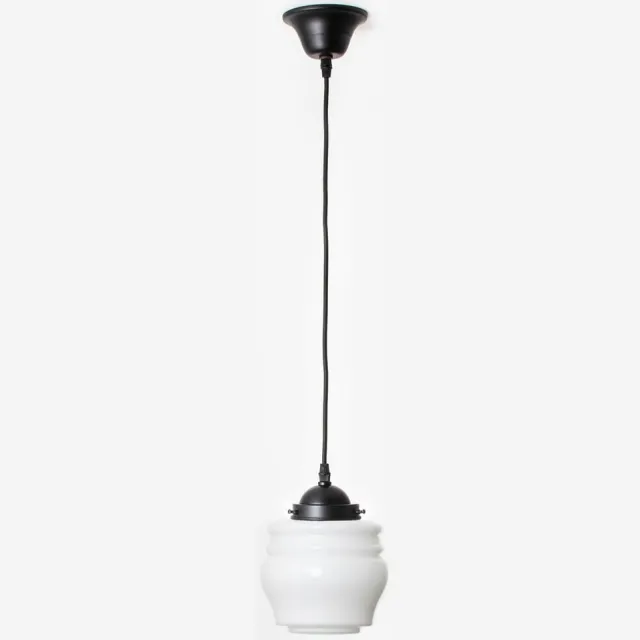 Coloured by Art Hanglamp aan snoer Bloemknop Moonlight - Art Deco Trade Zwart