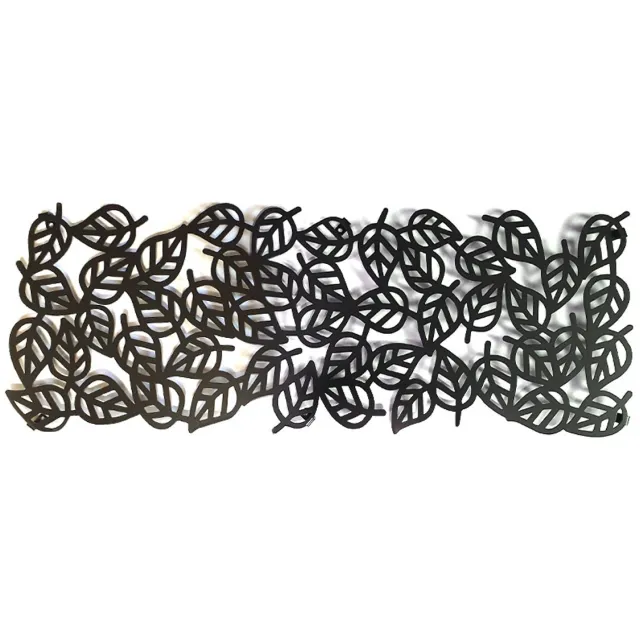 Decorizzly® Decorizzly Botanic - Metalen Wandkapstok - Decoratief - Bladeren Zwart