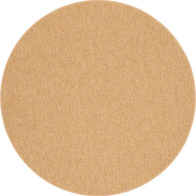 Snapstyle Vloerkleed Bentzon Natuur Platweave Rond Goud