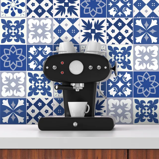 Ambiance Sticker Zelfklevende tegelmuurstickers voor keuken en badkamer - 30 cementtegelstickers, Azulejos Cindia - 30 stickers, 15x15cm Multi color