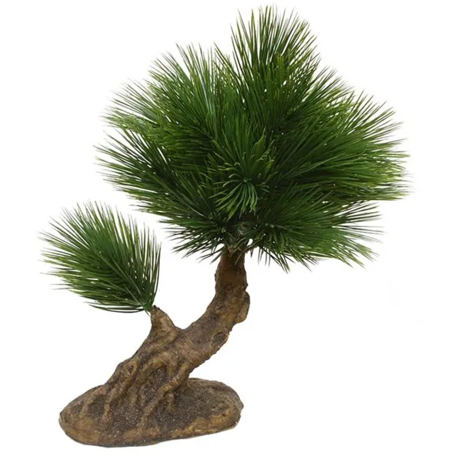 maxifleur Kunstplanten Pinus mini kunstbonsai op voet 35cm Groen