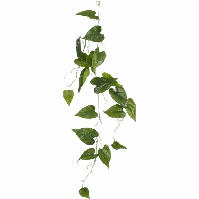 Mica Decorations Mica Decoration kunstplant slinger Philodendron - groen - 115 cm - Kamerplant snoer