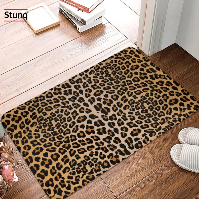 Stunq Antislip Deurmat Luipaardprint 60x40 cm Bruin