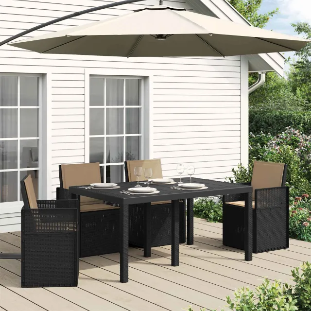 vidaXL Zit- en Rugkussens Polyester Taupe 47 x 45 x 2 cm