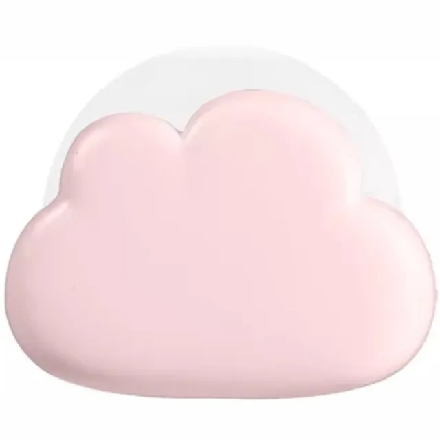 Benson Nachtlamp wolk oplaadbaar roze - 9,42x 3,6x 7,8 cm - ABS + PS wit roze
