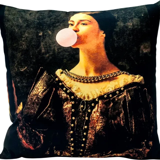 Kersten B.V. Sierkussen Chewing Gum Velvet Bruin 45 X 45