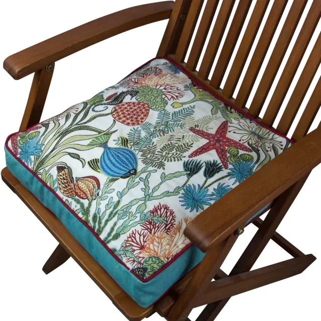 Gravel YM1316 – Stoelkussen – Meerkleurig – 42 x 42 cm