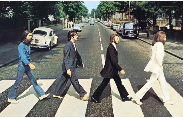 Beatles The Beatles - Abbey Road Textiel Poster - Multicolours