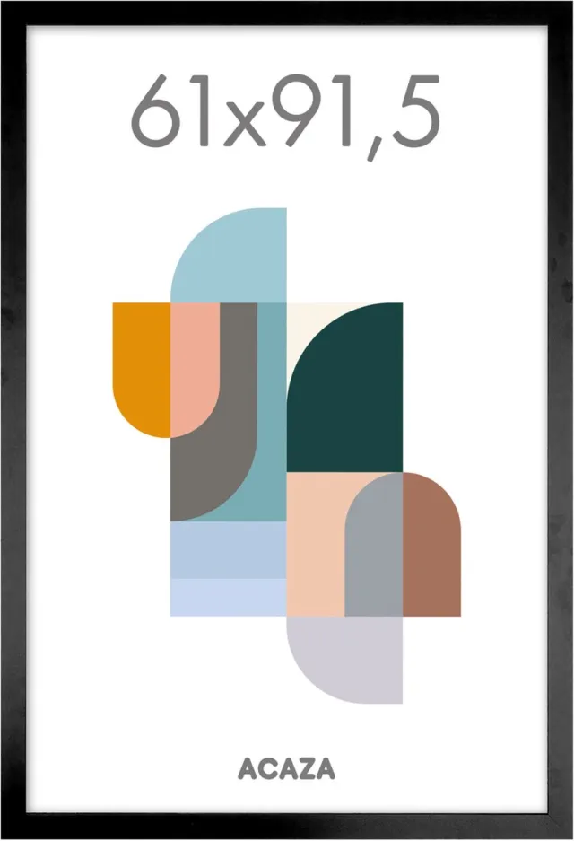 Acaza Fotolijst - Fotokader - Fotolijst 61x91,5 cm - Fotokader 61x91,5 cm - MDF Hout - Zwart
