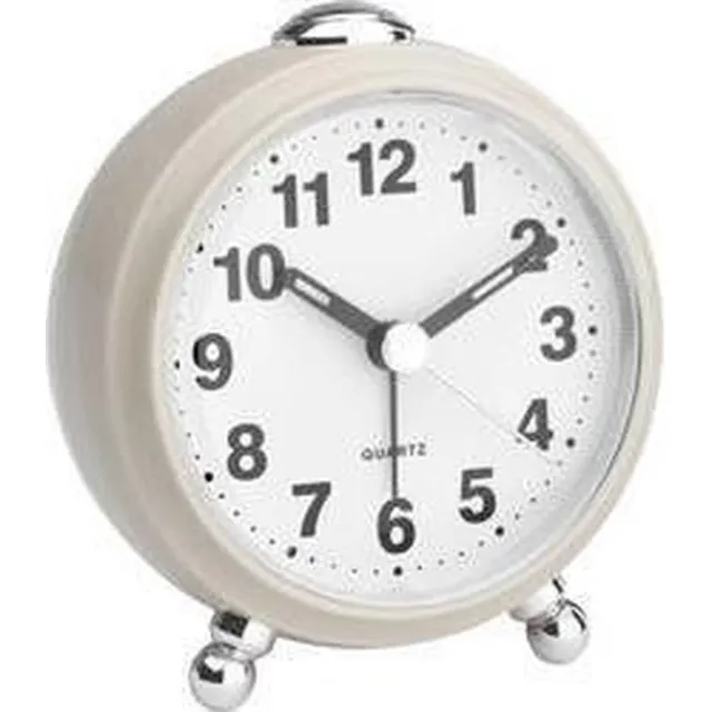 TFA Dostmann 60.1030.09 - Wekker - Analoog - Retro-look - Stil uurwerk - Snooze - Achtergrondverlichting - Kunststof - Beige