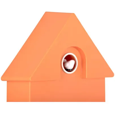 Karlsson Modern Cuckoo wandklok oranje, foto 3
