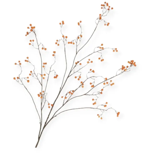 DK design Daan Kromhout - Kunsttak - Besjes - Oranje - Silk Berry - Bessentak - 135 cm
