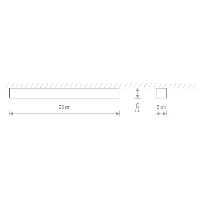 Licht Erlebnisse Licht-Erlebnisse - Soft - Plafonnière - 3000K - 2300lm - T8 - van - Aluminium kunststof (PMMA) - in - wit