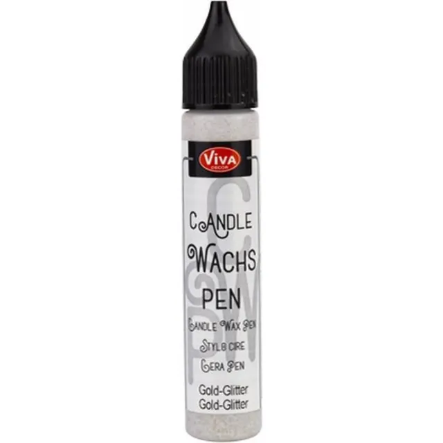 Viva Decor Waspen GOUD GLITTER (waxpen om kaarsen te decoreren)