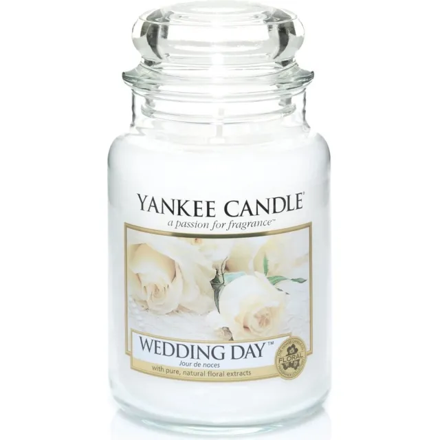 Yankee Candle Geurkaars Large Wedding Day - 17 cm / ø 11 cm Natural