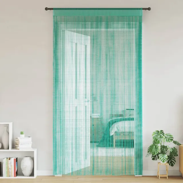 vidaXL Koordgordijnen 2 st turkoois 100x250 cm Turquoise