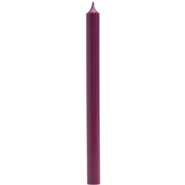 Branded by Dinerkaars 2,1 x 28 cm Aubergine – Paars – 10 Branduren – Paraffine – Ø 2,1 cm – Set van 18
