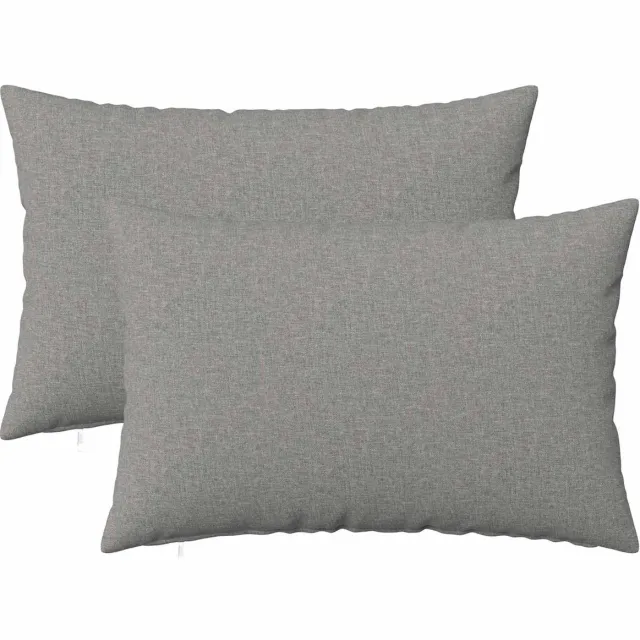 vidaXL Dekenkussen - 2 - st - HEERLEN - Wolkgrijs - 40 - x - 60 - cm - Stof Wolkengrijs
