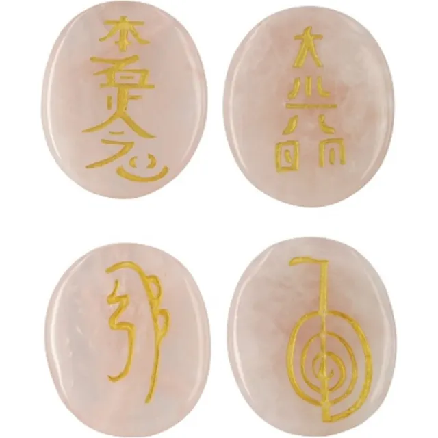 Ruben Robijn Roze kwarts reiki stenen set