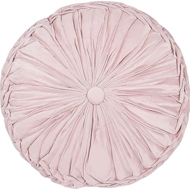 Beliani UDALA - Sierkussen - Pastelroze - 40 x 40 cm - Polyester