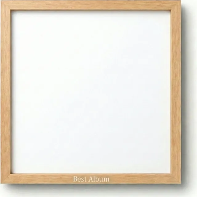 Vin Up Lichte Houten LP-lijst "Best Album" - Hoogwaardig Hout - Unieke LP-lijst voor je Beste Album - Vinyllijst voor op de muur - LP-lijst - Dé Specialist in LP-Lijsten Beige