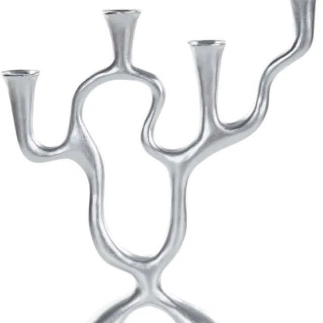 Beliani FAMOES - Kaarshouder - Zilver - IJzer