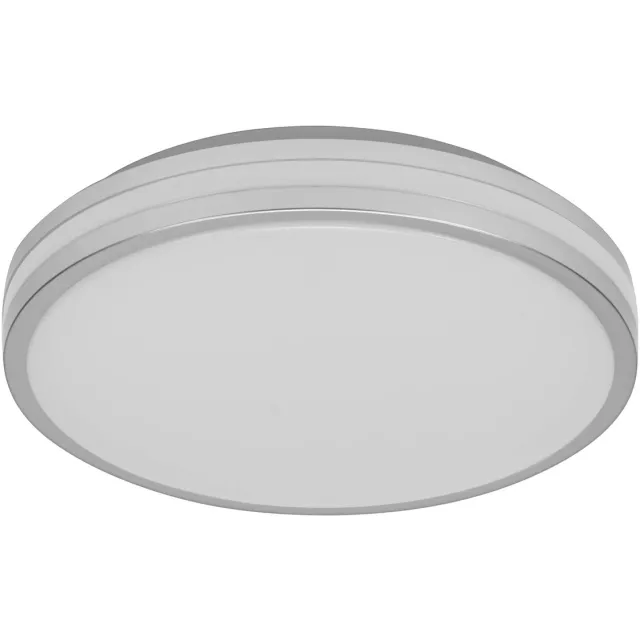 Osram ORBIS Caleb LED Plafondlamp 295mm, 16W, 3000K warm wit, Zilver, Metaal met Kunststof ring, IP20