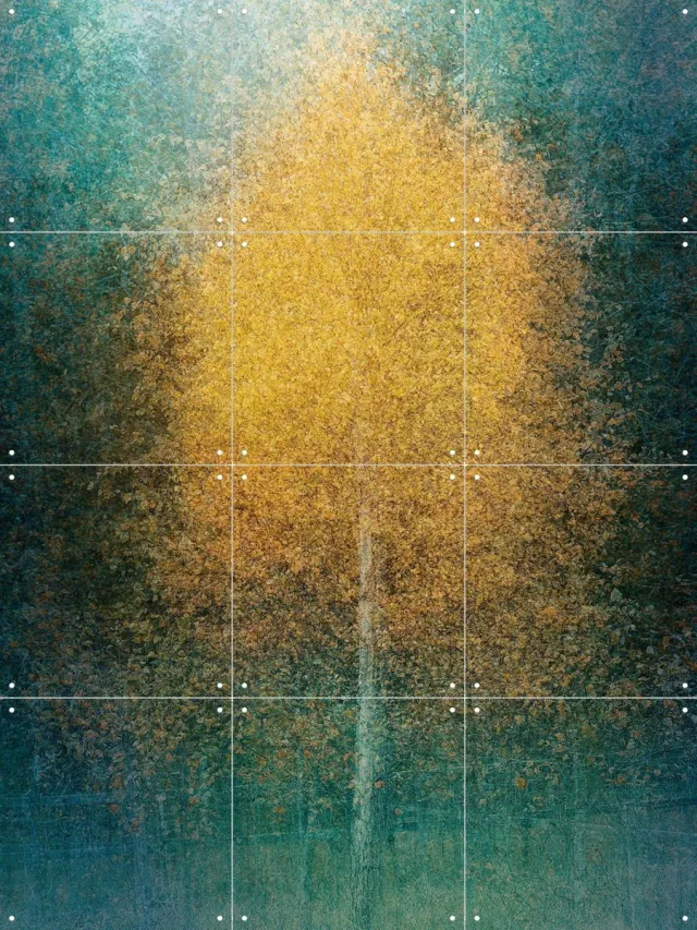 IXXI Young at Heart, Katarina Holmstrom & Various - 60 x 80 cm - Grote wanddecoratie en posters - Impressionisme, Klassiek, Abstract, Woonkamer Geel / Warme kleuren
