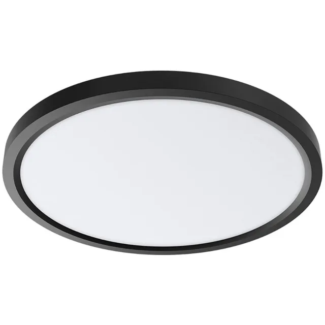 BES LED LED Plafondlamp - Brinton Jin - 45W 5280lm - 865 Helder/Koud Wit 6500K - Ø500 mm - Opbouw - Rond - Zwart