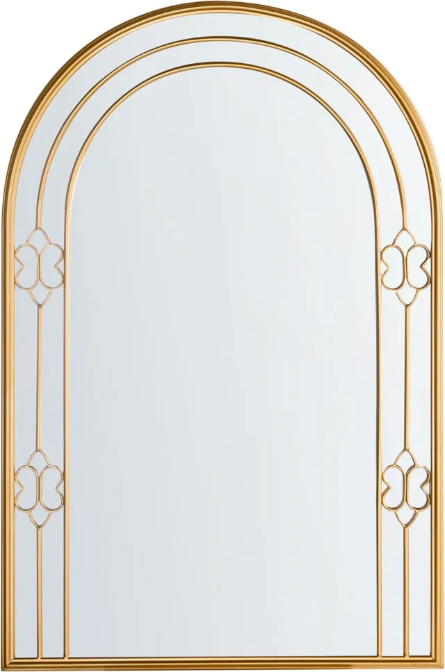 Beliani MAUTRE - Wandspiegel - Goud - Metaal