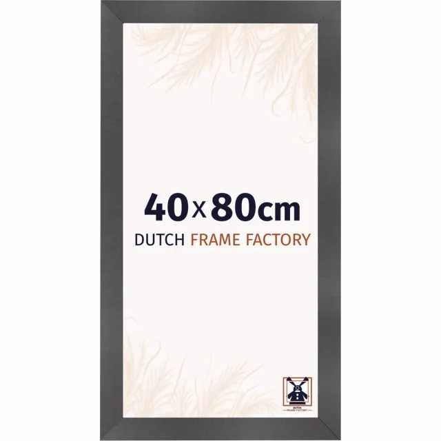 Dutch Frame Factory Fotolijst 40x80 cm - MDF - Zwart Mat - Praag
